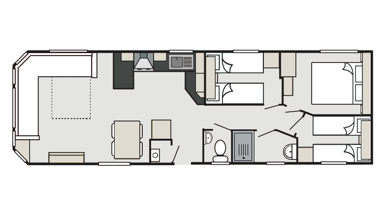 Grondplan DELTA NEW LILY BEACH 1150/3