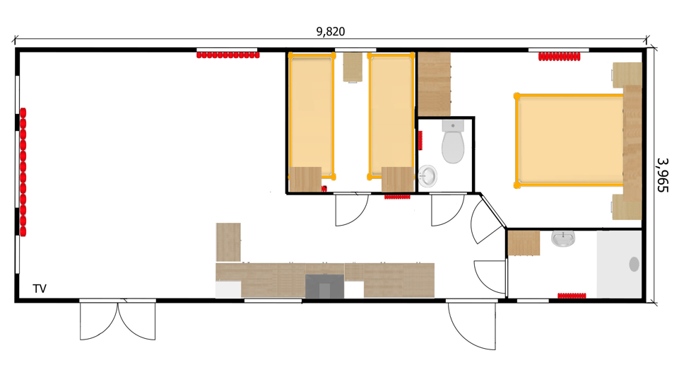 Plan du LOVE ECHO 1000