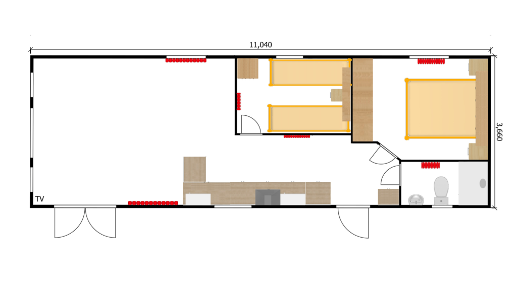 Plan du LOVE ECHO 1100/370
