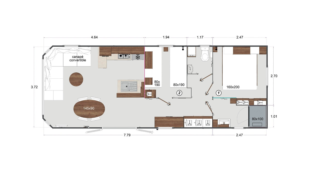 Plan du RAPIDHOME ÉLITE 1049