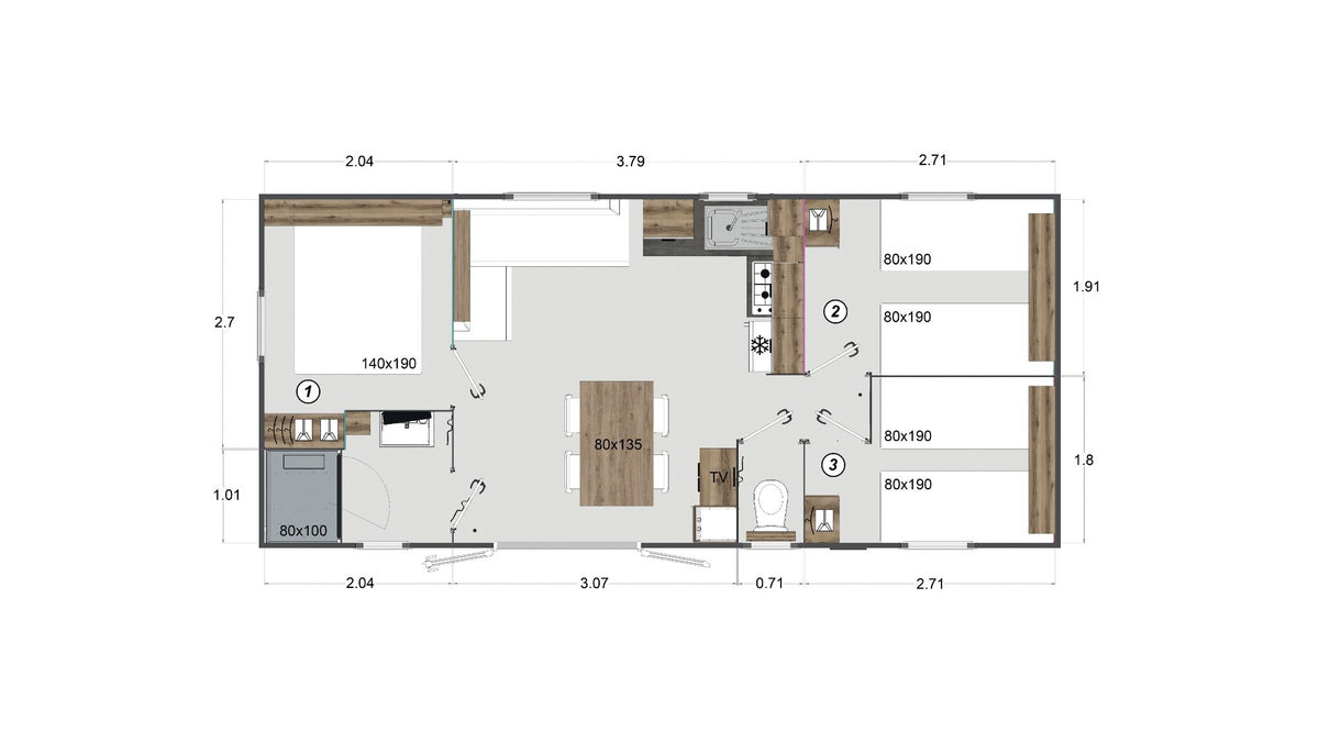 Plan du RAPIDHOME LODGE 83 