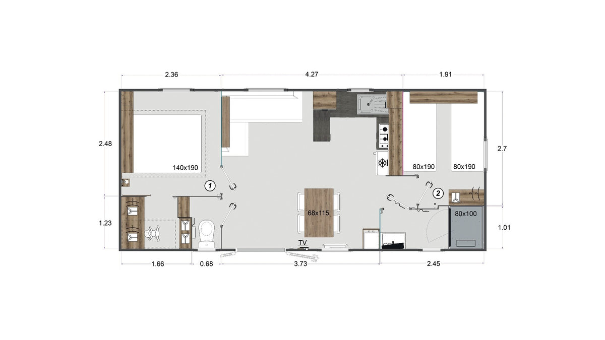 Plan du RAPIDHOME LODGE 872 