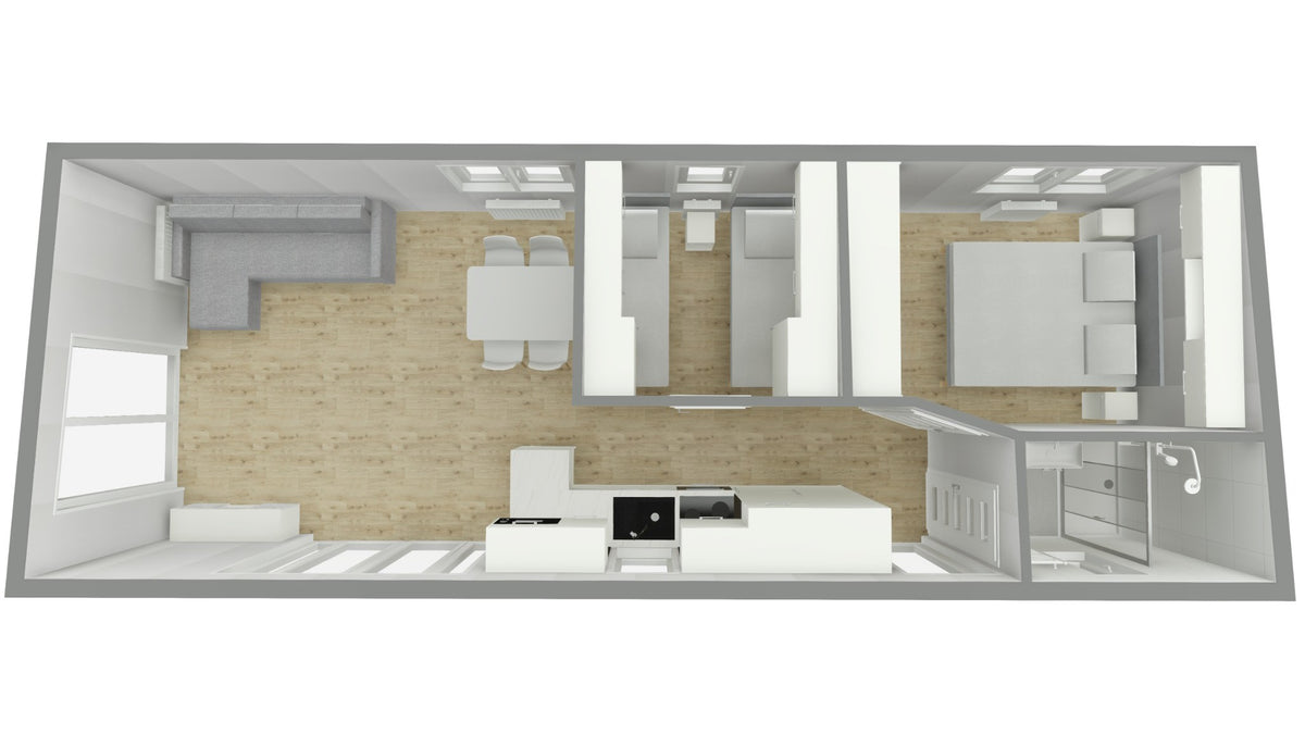 Plan du CHALET PREMIUM 44/2 MONOPENTE 