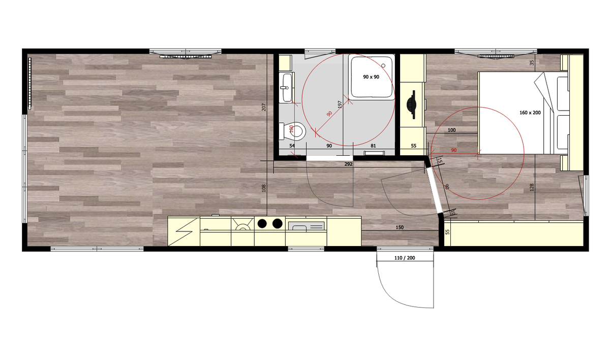 Plan du PREMIUM CHALET WHEELCHAIR