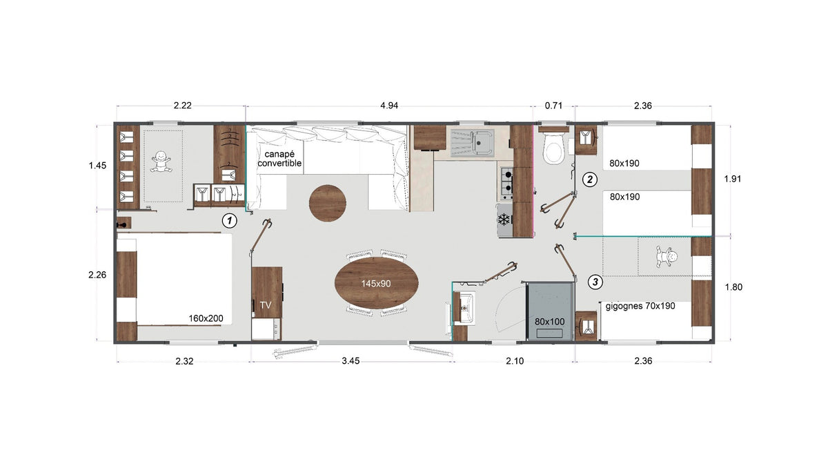 Plan du RAPIDHOME ÉLITE 1040D