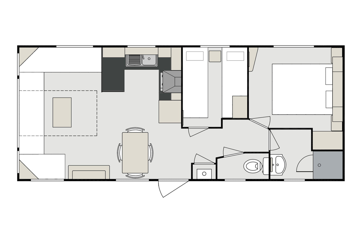 Grondplan RETREAT CAMPING BLEKKERDAL