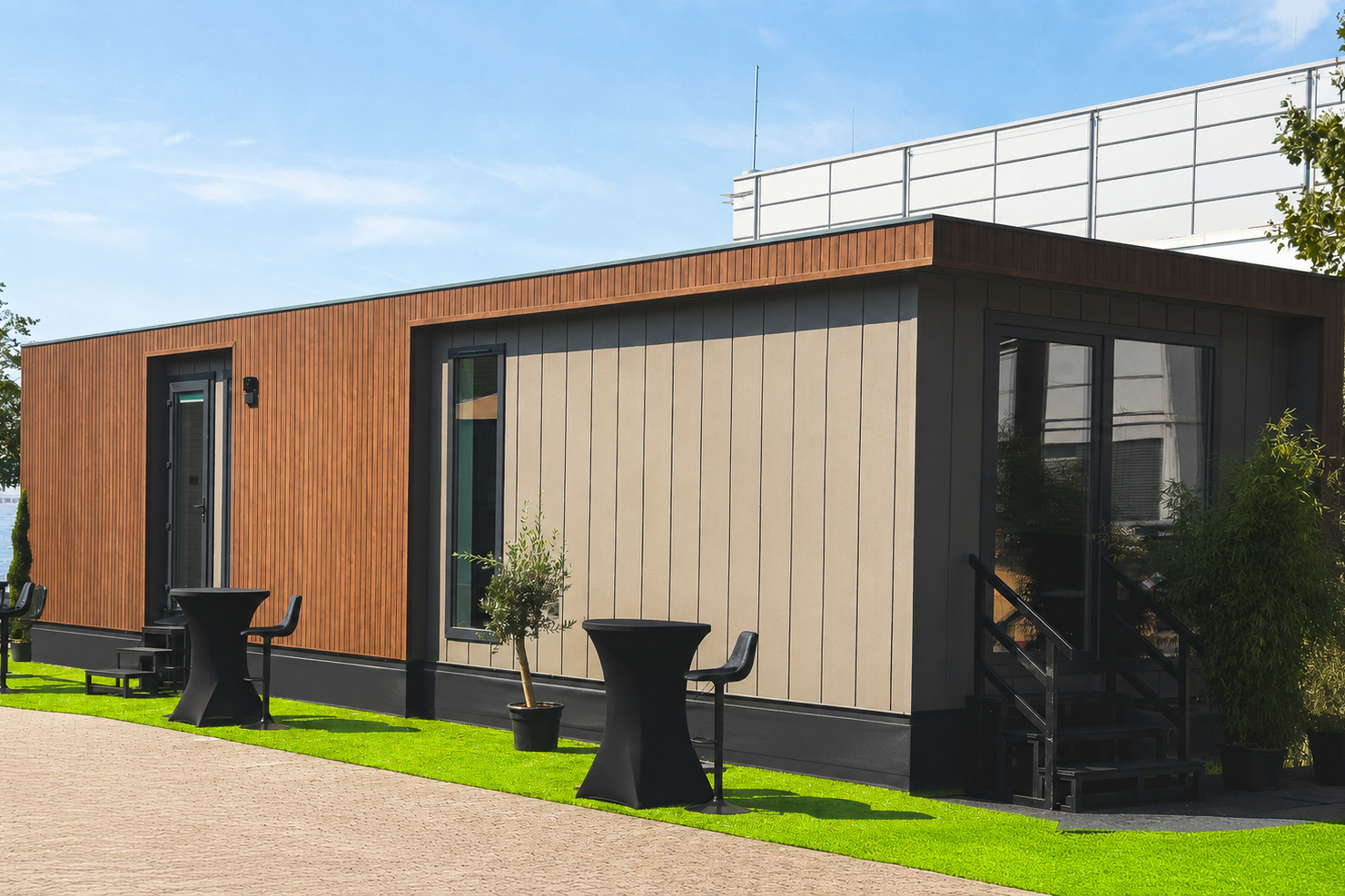 Buitenaanzicht Harmony Chalet