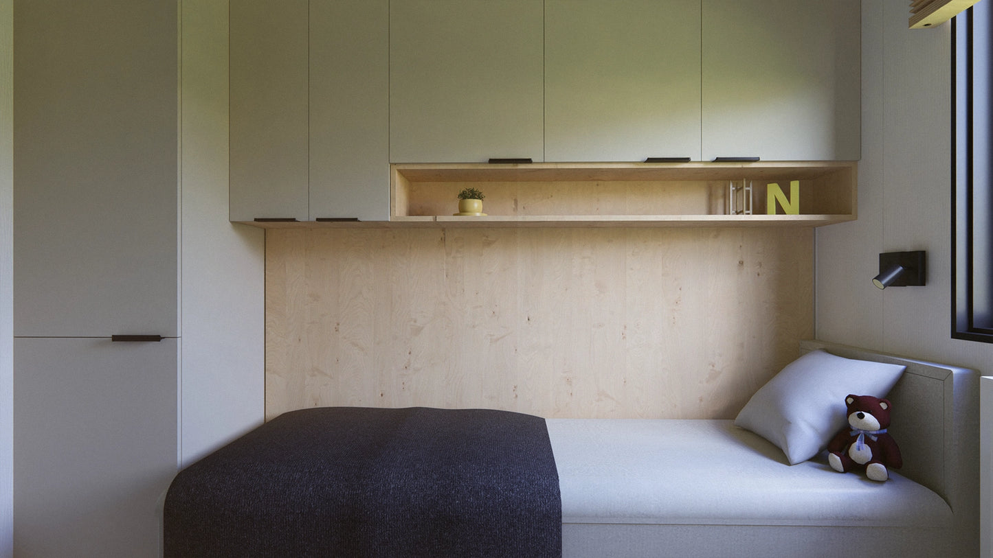 Accentmuur kinderkamer Santiago