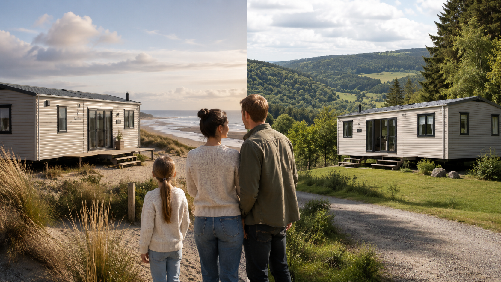 Stacaravan in een vakantieomgeving in België